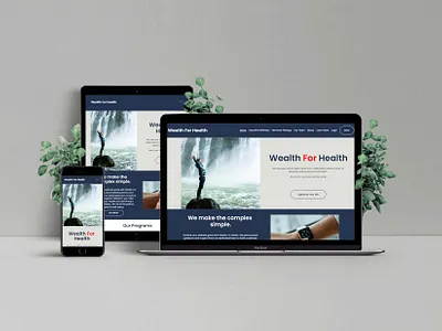 Wealth For Health web design