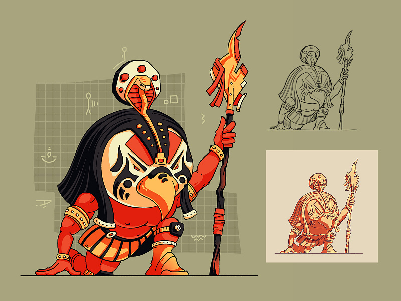 Horus ancient art bright character characterdesign color design egypt god hero illustration