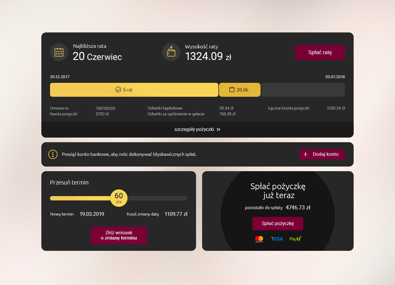Loan platform components. components design fintech loan loanmanagement panel design product design ui uidesign ux vector