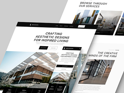 ArchoVista - Architecture Firm Website architecture design designagency firm inspiration project ui ux website