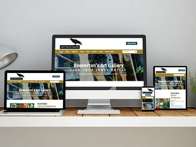 Grey Raven Gallery web design