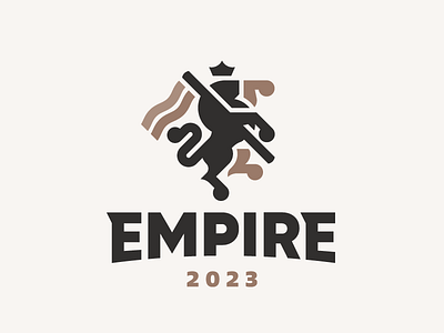 Empire concept design illustration leo lion logo
