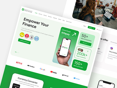 Coinshift Landing Page Concept design figma minimal money exchange ui ux website