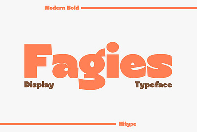 Fagies Bold Display Typeface display font font fonts sans serif font typeface
