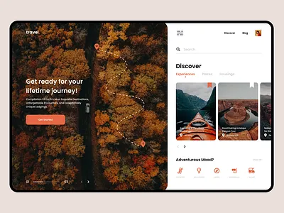Travel service - App design adobe xd app design design figma travel travel service ui user experience user interface