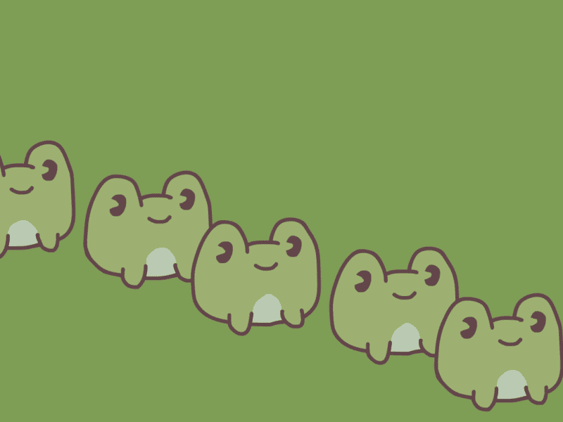 Lots of little frogs animation frog illustration my dudes