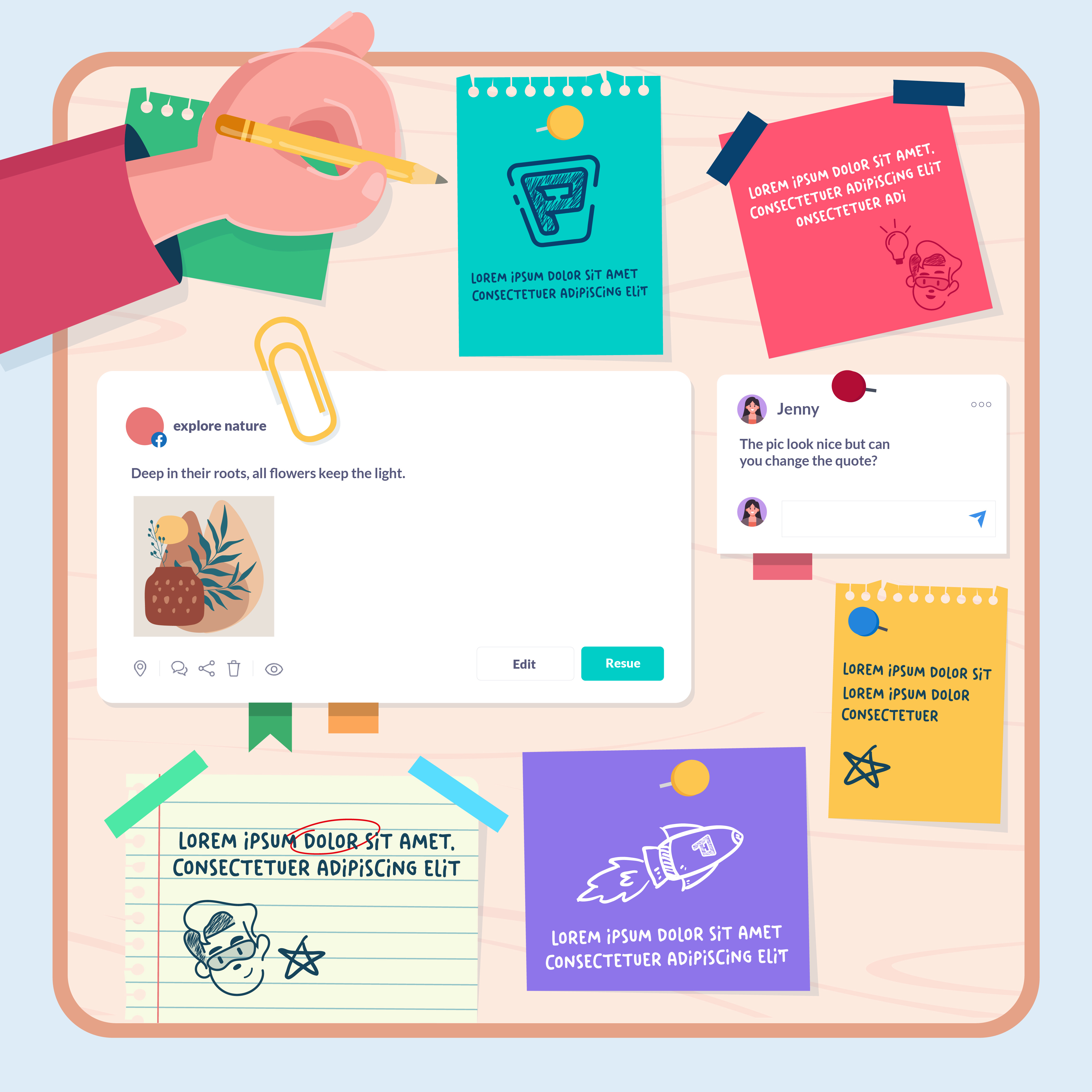 Notes for Workspaces. animation brand brandidentity branding corporatebranding design graphic design illustration vector