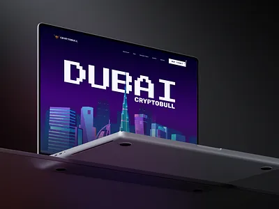 CRYPTO BULL DUBAI creative figma framer illustration modern ui ux web website
