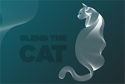 Blend the cat blend graphic design illustration vector