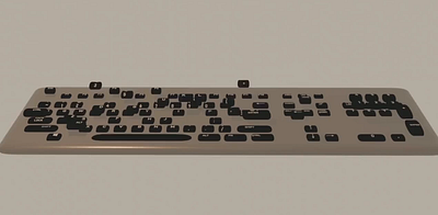 Musical keyboard 3d animation keyboard music