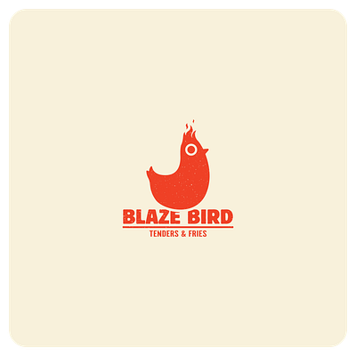 Blaze Bird - Logo bird branding chicken client work concept creative emblem fast food flat design food graphic design identity illustration inspiration logo logo design logo idea mark minimalism restaurant