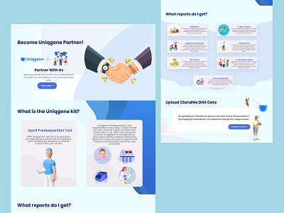 Uniqgene Landing Page