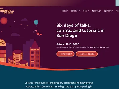 DCUS '22 Site Hero conference crab hero marketing ui website