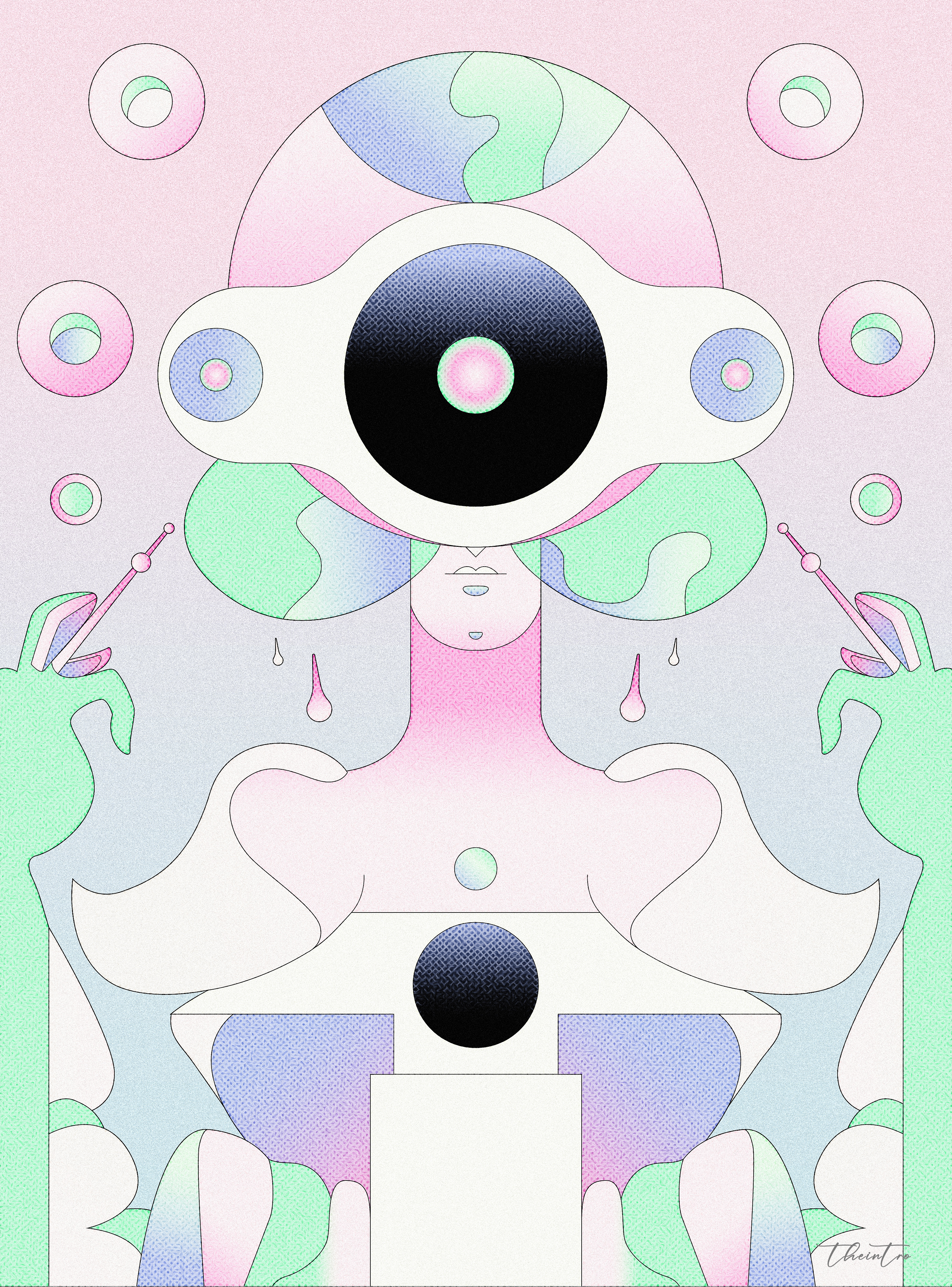 Vector Monsters illustrations vol.6 art design digital art drawing graphic design illustration monster painting poster vector