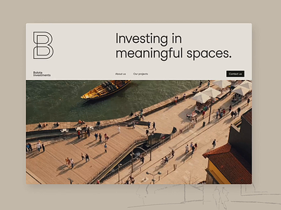 Bolota Investments: Investing in meaningful places. cleandesign design illustration motion graphics significa ui ux website