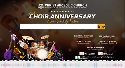 Envelop Design anniversary choir church design flyer graphic design instrument logo music typography