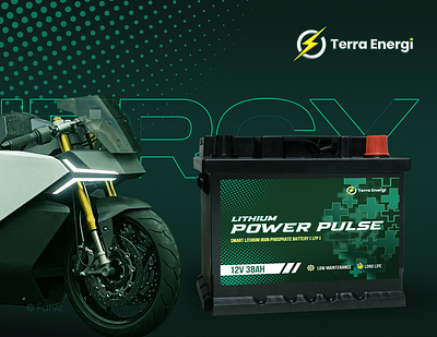 Terra Energi - Battery Branding automotive branding electric farviz graphic design illustration logo minimal social media