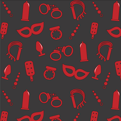 Sex toys for bdsm pattern app branding design graphic design illustration logo typography ui ux vector
