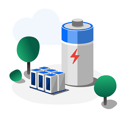 Energy Storage figma illustration minimal ui vector
