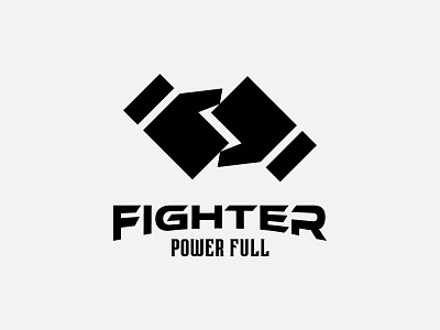Fighter boxing boxing logo brand branding fight figther graphic design hand identity light logo lightning logo logo design minimalist modern number one power sport sport logo winner