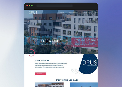 OPUS Groupe - Landing Page landing page ui webdesign