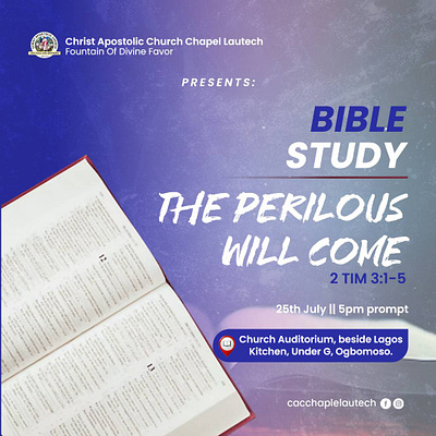 Bible study bible church design flyer graphic design logo study typography