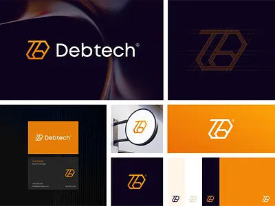 Debtech - tech logo, technology logo icon letter design letters logo design logo ideas tech tech branding tech logo tech startup technology technology branding technology logo technology startup