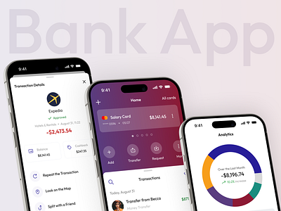 Banking Mobile App app clean design finance finance app financial financial app fintech fintech app flat glass ios ios app minimal mobile mobile app money money app ui