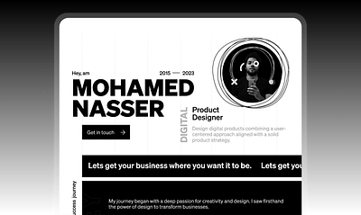 monasser portfolio 2.0 branding card cards interaction landing personal portfolio ui ui design ux design web web design website