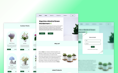Plantis | Plant Store Website design ui