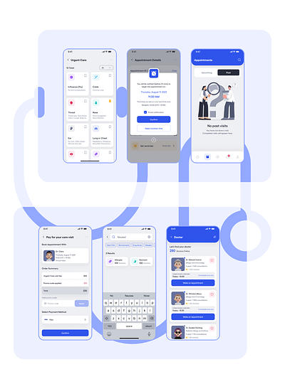 Telehealth Application - UI/UX Case Study animation application case study graphic design mobile app motion graphics telehealth ui uiux ux