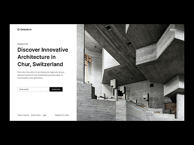 Newsletter Page - Design Exploration architecture branding design design exploration figma newsletter page ui ux