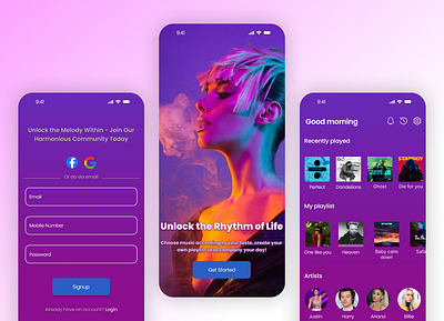 BeatBox | Music Player Mobile app ui