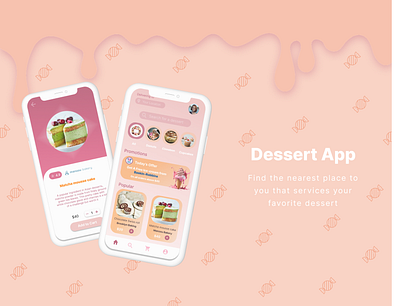 Dessert App app appdesign design figma product productdesign ui uiux ux