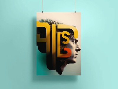 Art in faces design fashion font illustration modern photoshop poster style typography
