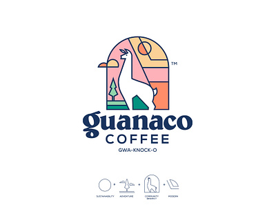 Guanao Coffee | Visual Identity Design branding coffee coffee branding graphic design guanaco label logo packaging visual identity design