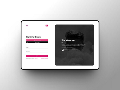 Streamlined Sign-In Experience bootstrap css design html sign in ui ux