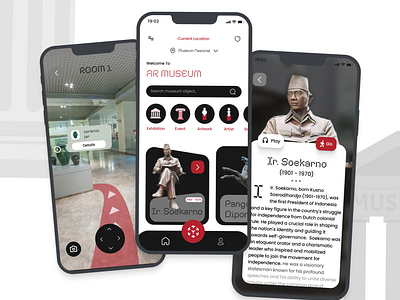 AR Museum_Mobile apps for museum of Indonesia 17agustus1945 app arvr branding indonesia kemerdekaan mobile museum ui ux