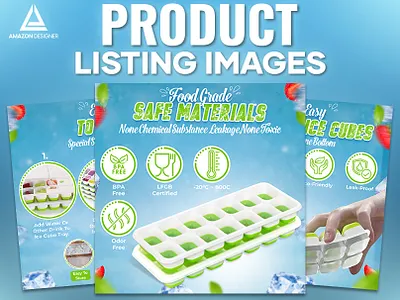 Amazon Listing || Ice Cube Tray a content adobe illustrator adobe photoshop amazon amazon a amazon listing amazon listing images ebc ebc design enhanced brand content graphic design lisitng listing design listing images