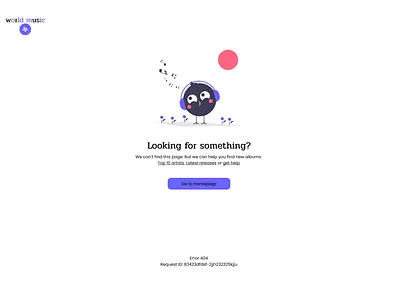404 Error page dailyui ui ux