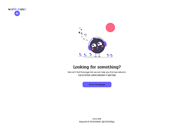 404 Error page dailyui ui ux