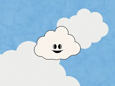 CLOUD TOOT after effects animation cloud motion graphics psychadelic rainbow retro toot