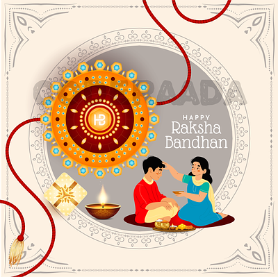 Happy Raksha Bandhan 2023 graphic design happy raksha bandhan raksha bandhan ui