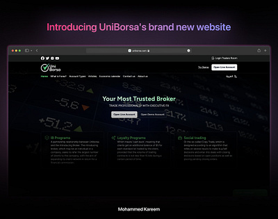 uniborsa.com - web design ui uiux ux web design