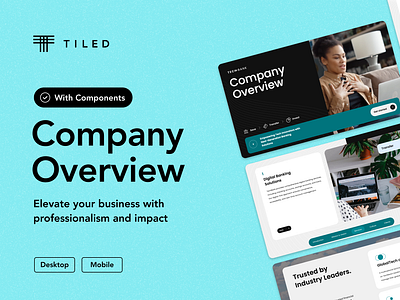 Company Overview Microapp Template company overview figma microapp no code presentation template ui ux