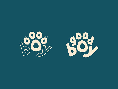 GoodBoy logo development branding design dog branding dog logo dog logo design dog paw logo graphic design illustration logo logo development pet branding pet logo sketch vector