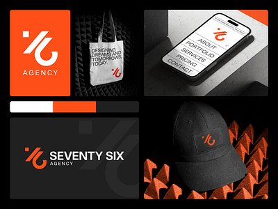 Logo & Branding for Seventy Six Agency brand design branding design graphic design identity identity design logo logo design
