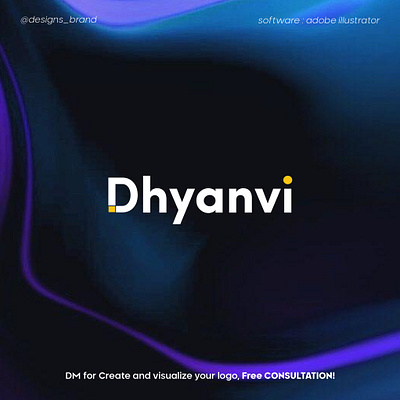 Dhyanvi | Technology Logo Branding branding design graphic design illustration logo logo design tech logo technology
