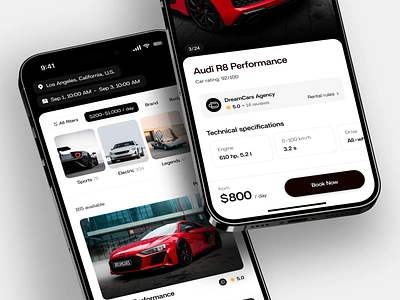 Car Rental Mobile App Design Concept booking car car app car booking car hire car interface car rental car rental app rental app t premium cars