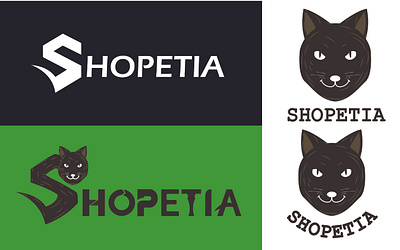 Simple logo of pet's shop design graphic design illustration logo pets petshop shop logo vector